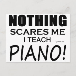 Cartão Postal Nada Me Assusta Piano