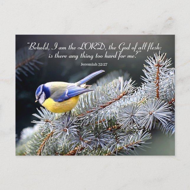 Cartão Postal Nada muito Duro para o Senhor (Frente)