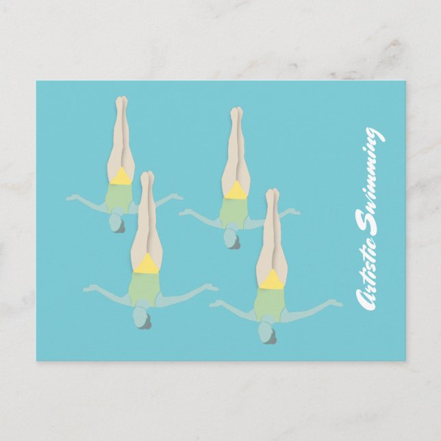 Cartão Postal Nadação Artística (Frente)