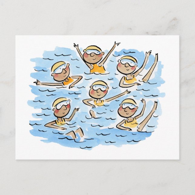 Cartão Postal Nadação Artística (Frente)