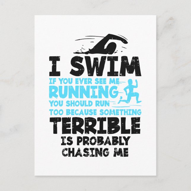 Cartão Postal Nadação - I Natação (Frente)