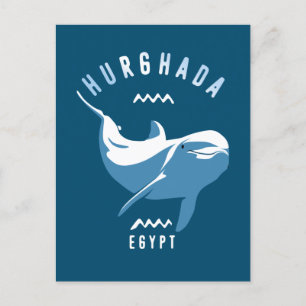 Cartão Postal Nadar com Dolphins Hurghada Egypt T-Shirt