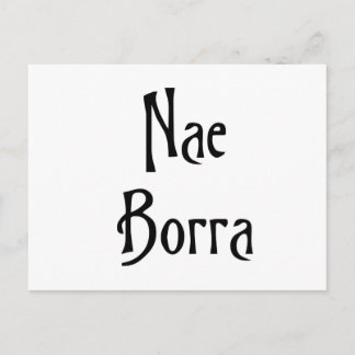 Cartão Postal Nae Borra scottic slang banter humor engraçado