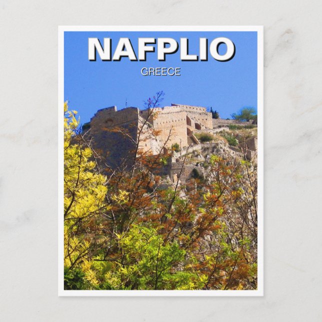 Cartão Postal Nafplio Grécia (Frente)