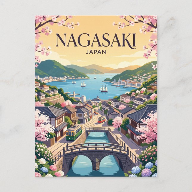 Cartão Postal Nagasaki Japão (Frente)