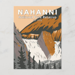 Cartão Postal Nahanni National Park Reserve Viagem Art Vintage