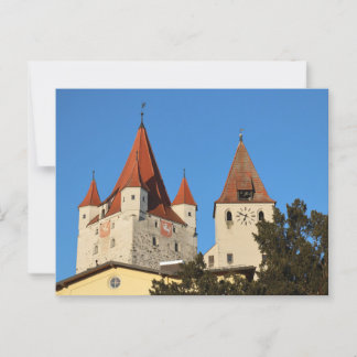 CARTÃO POSTAL NAHAUFNAHME HAAGER SCHLOSSTÜRME AUF BLAUEM HIMMEL