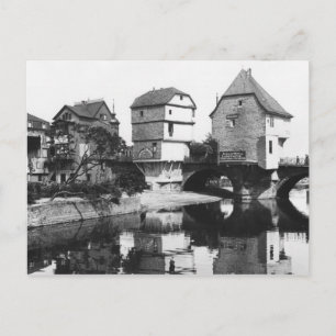 Cartão Postal Nahe Bridge, Bad Kreuznach, c.1910