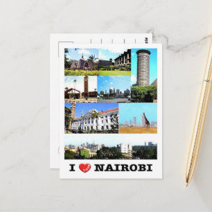 Cartão Postal Nairobi - Quênia - Eu Amo -
