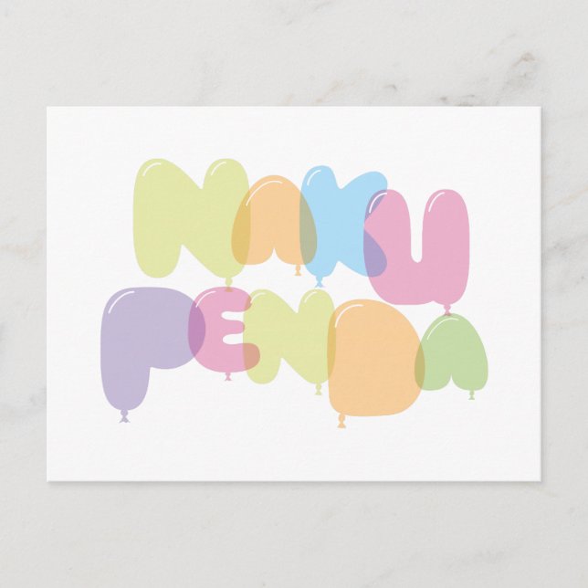 Cartão Postal Naku penda - Eu te amo em Swahili (Frente)