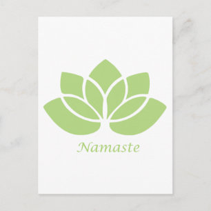 Cartão Postal Namaste Lotus