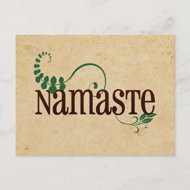 Cartão Postal Namaste Yoga (Frente)
