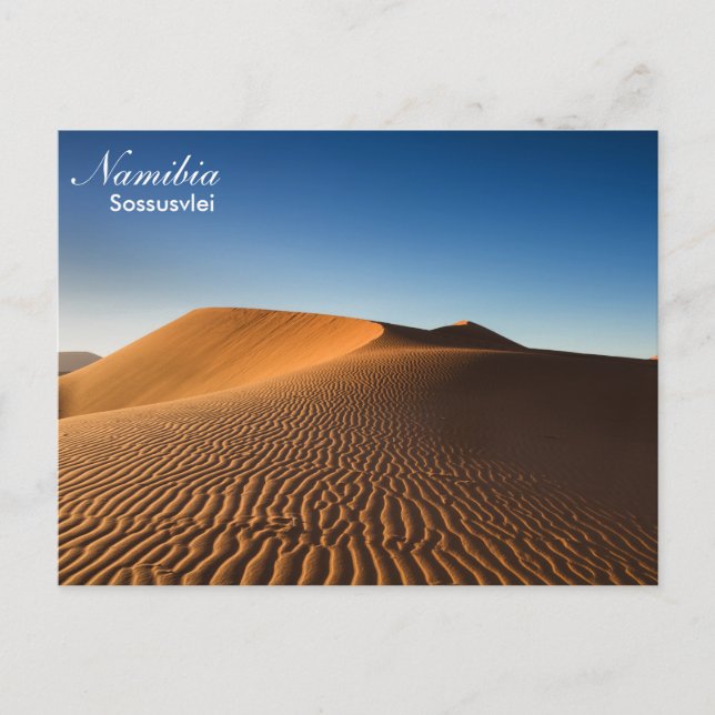 Cartão Postal Namíbia - Cartaz do Deserto de Sossusvlei (Frente)
