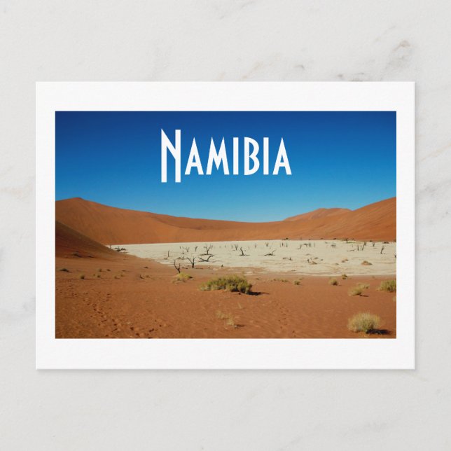 Cartão Postal Namíbia Sand Dunes Landscape Sossusvlei (Frente)