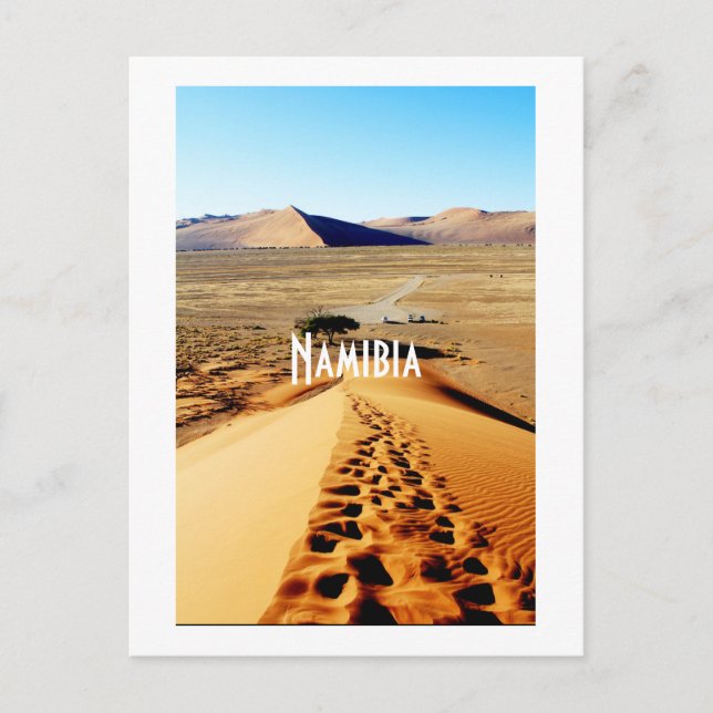 Cartão Postal Namíbia Sand Dunes Landscape Sossusvlei (Frente)