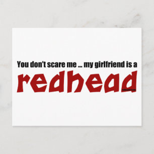 Cartão Postal Namorada é Redhead