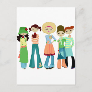 Cartão Postal Namoradas