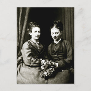 Cartão Postal Namoradas vitorianos