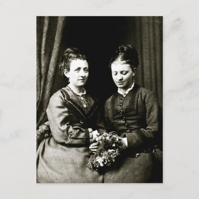 Cartão Postal Namoradas vitorianos (Frente)