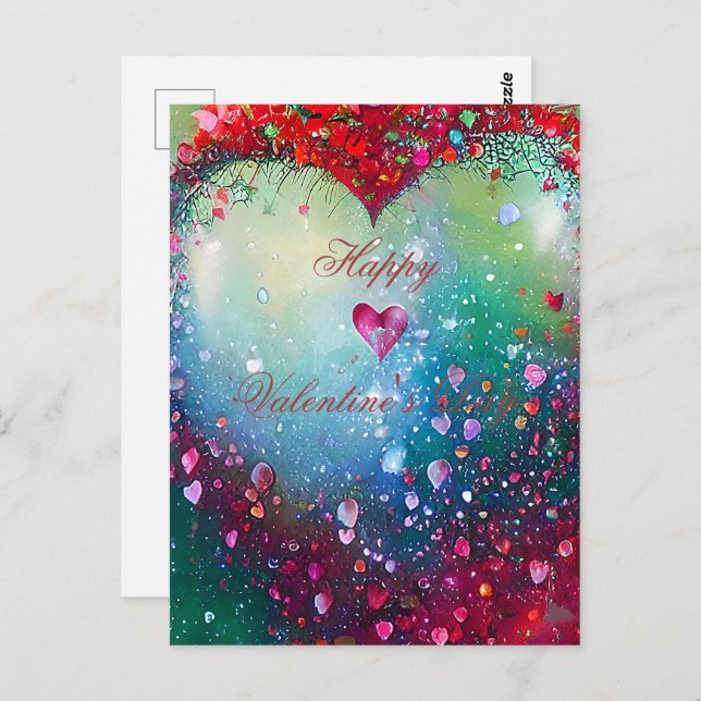 Cartão Postal Namorados cardíaco quebrado (Frente/Verso)