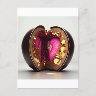 Cartão Postal Namorados chocolate surpresa