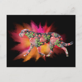 Cartão Postal Namorados de cor do Wolfhound irlandês