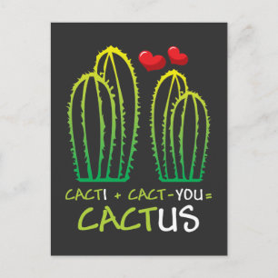 Cartão Postal Namorados Engraçado Cactus - Mulheres Cactos Pun L