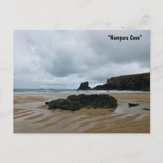 Cartão Postal Nampara Cove Porthcothan Bay Cornwall Inglaterra (Frente)