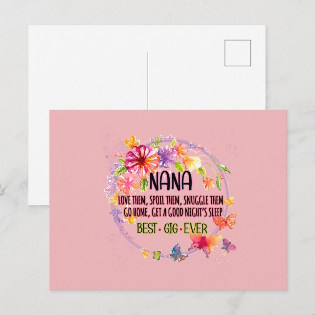 Cartão Postal Nana Amem-nos Mímem-nos Abracem-nos (Frente/Verso)