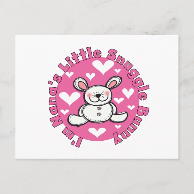 Cartão Postal Nana's Little Snuggle Bunny (Frente)