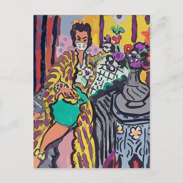 Cartão Postal Nancy na Máscara da Saúde (Frente)