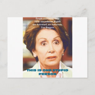 CARTÃO POSTAL NANCY PELOSI- UM ESTÚPIDO
