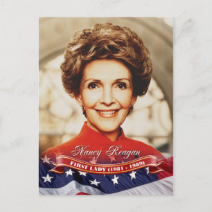 Cartão Postal Nancy Reagan, Primeira-dama dos EUA