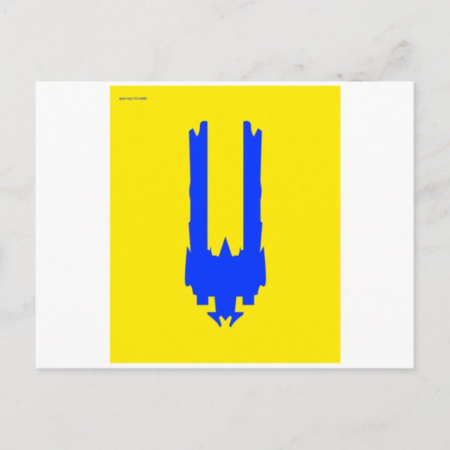 CARTÃO POSTAL NÃO À GUERRA (Frente)