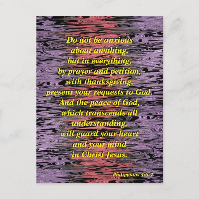 Cartão Postal Não Ansioso (distorcido) - Cartão-postal (Frente)