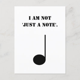 Cartão Postal Não Apenas Um Engraçado Humor De Música