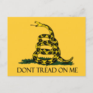 Cartão Postal Não brinque comigo, Bandeira de Gadsden História P