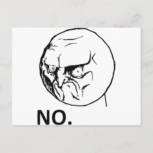 Cartão Postal Não, cara! (Frente)