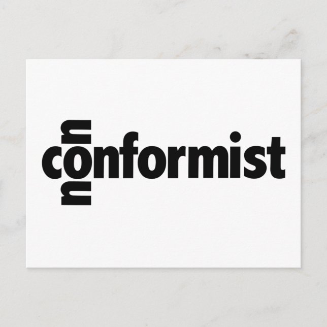 Cartão Postal Não conformista (Frente)