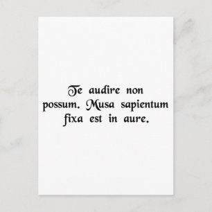 Cartão Postal Não consigo ouvir. Eu tenho uma banana no meu ouvi