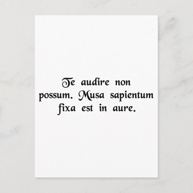 Cartão Postal Não consigo ouvir. Eu tenho uma banana no meu ouvi (Frente)