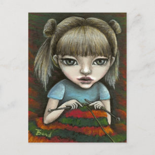 Cartão Postal não consigo parar de tricotar