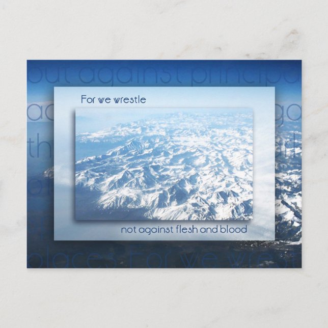 Cartão Postal Não Contra Carne e Sangue (Frente)