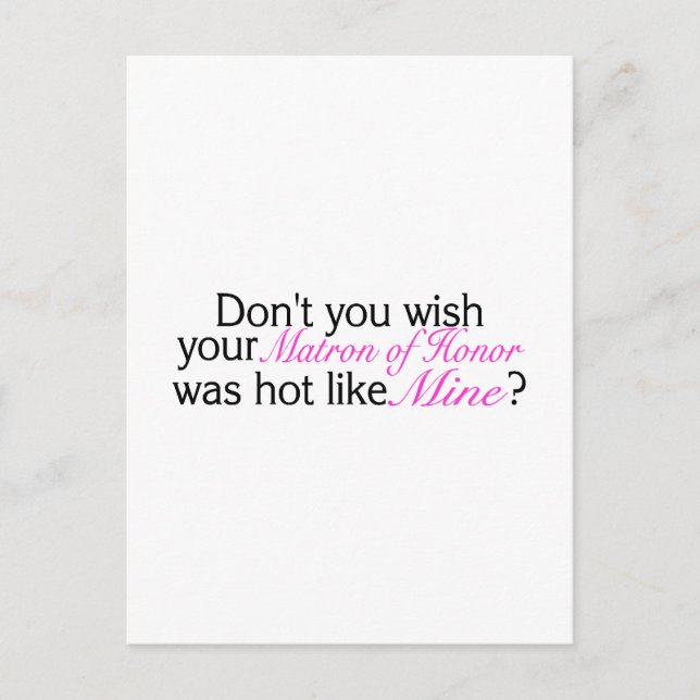 Cartão Postal Não Deseja Que Sua Matriz De Honra Seja Quente Com (Frente)