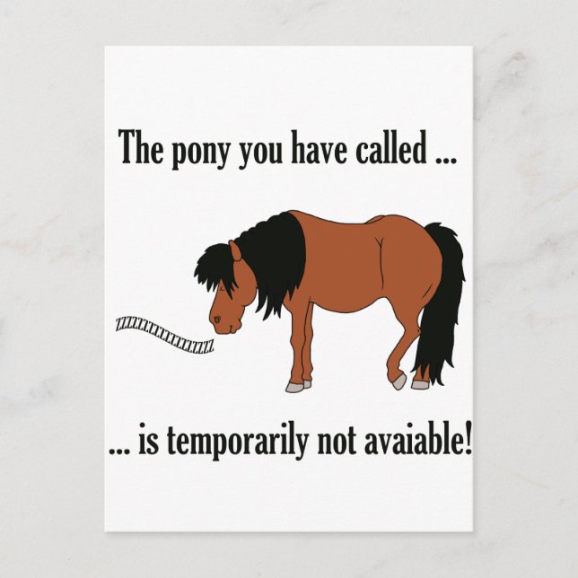 Cartão Postal Não disponível! (Frente)