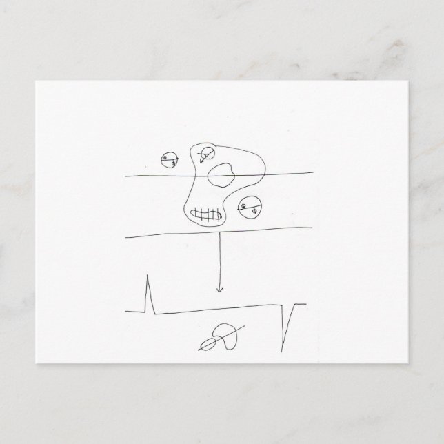 Cartão Postal Não é a sua mãe, Prova de Pancake (Frente)