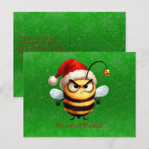 Cartão Postal Não é só aquela abelha mal rabugenta