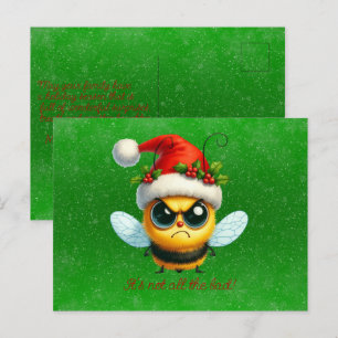 Cartão Postal Não É Tão Ruim Abelha Mal-Humorada