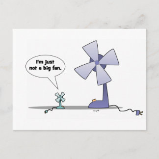 Cartão Postal Não é um grande fã