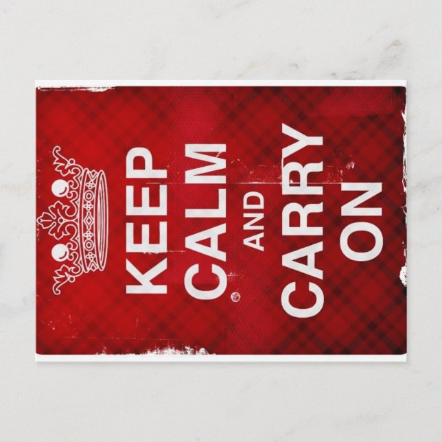 Cartão Postal Não entre em pânico... (Frente)